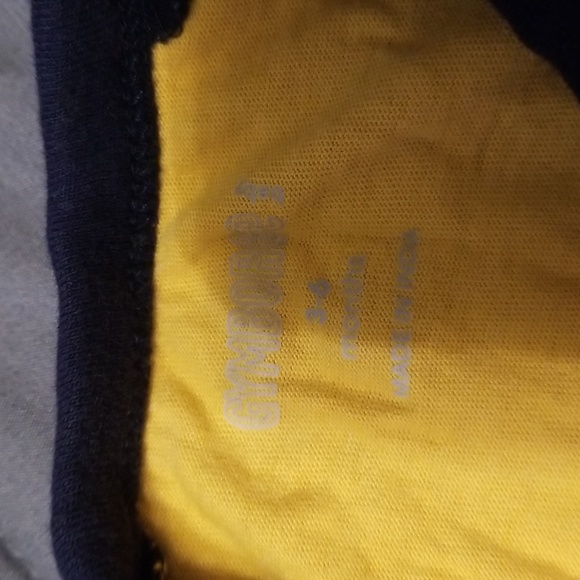 Gymboree Infant Yellow and Blue Baseball Tee - Picture 2 of 2